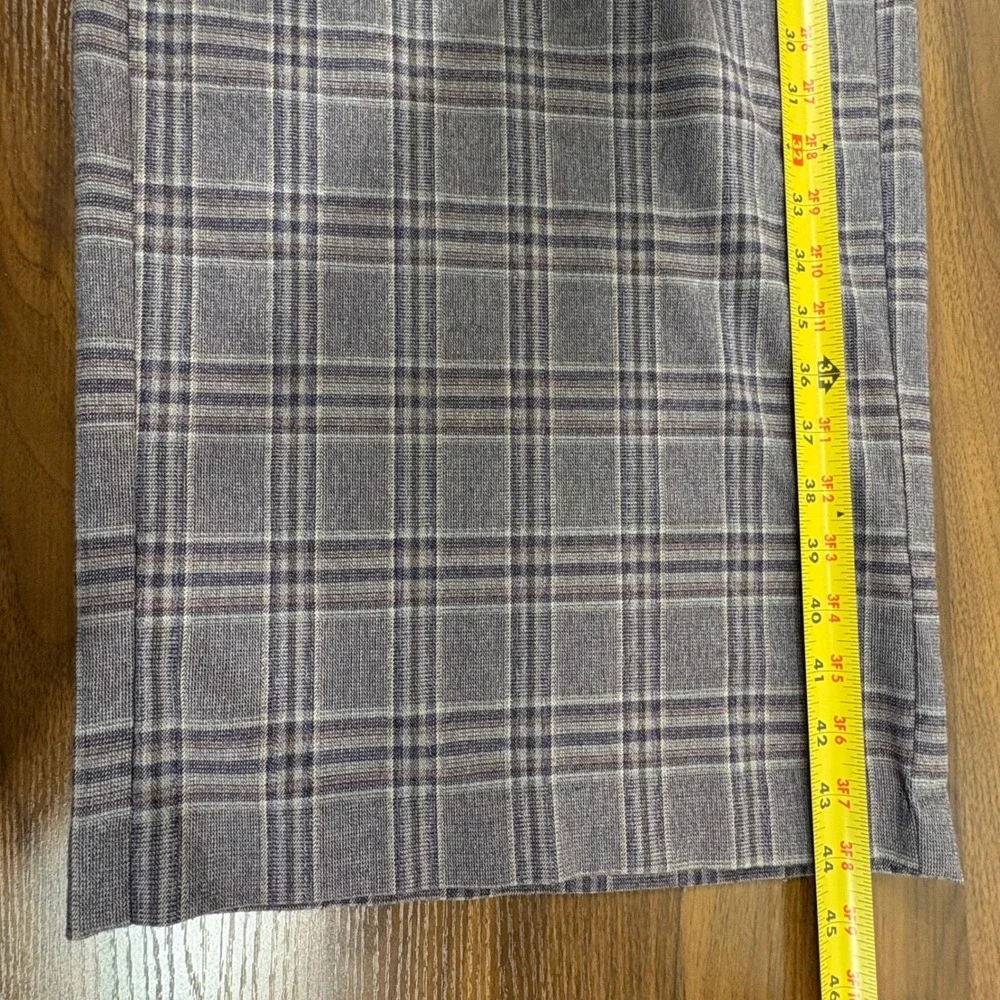Lane Bryant Purple‎ Plaid Straight Leg Dress Pants Womens Plus Size 26 Career